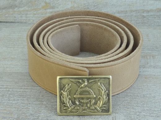 Koppel natur mit Georgia Kasten Schliee, Material: Koppel Leder, Schliee Messing