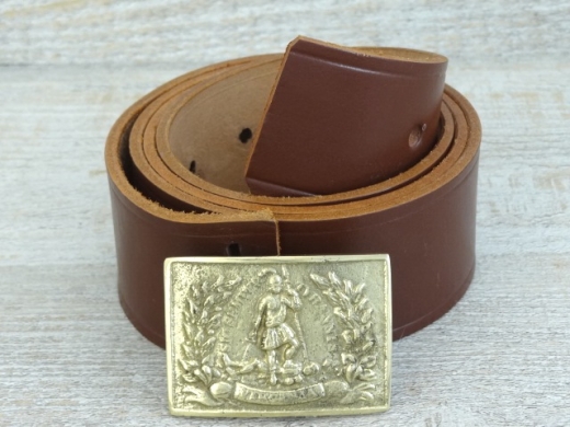 Koppel russet mit Virginia Kasten Schlie�e, Material: Koppel Leder, Schlie�e Messing