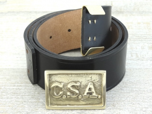 Koppel schwarz mit CSA Kasten Schliee und Beltkeeper, Material: Koppel Leder, Schliee + Beltkeeper Messing