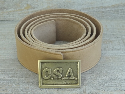 Koppel natur mit CSA Kasten Schliee, Material: Koppel Leder, Schliee Messing