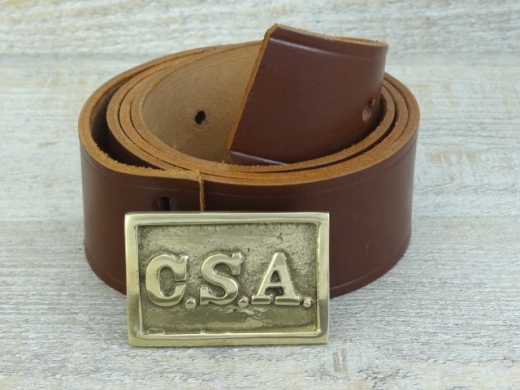 Koppel russet mit CSA Kasten Schlie�e, Material: Koppel Leder, Schlie�e Messing