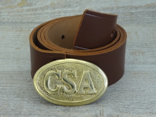 Koppel russet mit CSA oval Vollmessing Schlie�e, Material: Koppel Leder, Schlie�e Messing