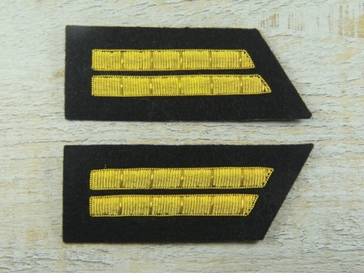 Kragenabzeichen 1st Lieutenant Stab schwarz, gro