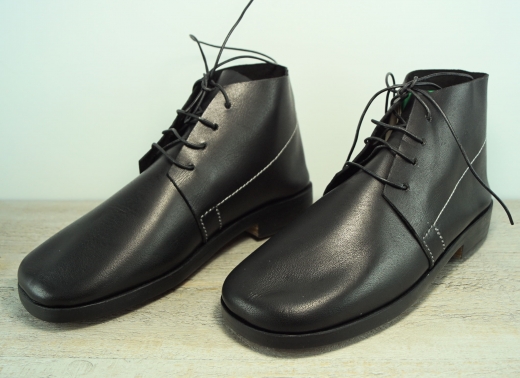 Brogans schwarz dickes Oberleder, auen Glattleder, Material: Oberleder, Futter, Sohle 100% Leder