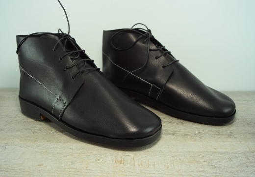 Brogans schwarz dickes Oberleder, auen Glattleder, Material: Oberleder, Futter, Sohle 100% Leder