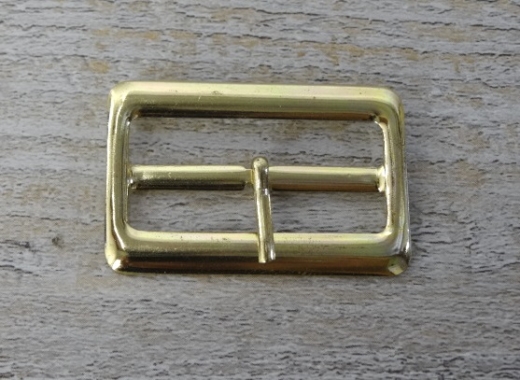 Schnalle, fr Riemen bis 4,0 cm, Material: Messing