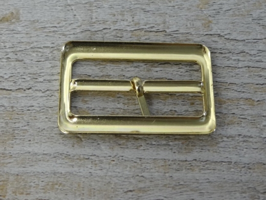 Schnalle, fr Riemen bis 4,0 cm, Material: Messing