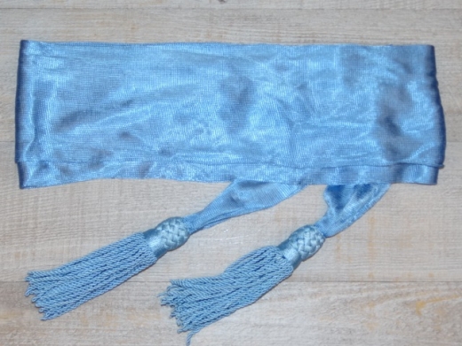 Schrpe blau fr Offiziere, Material: reine Wolle, ca. 3,2 m, seidenglnzend