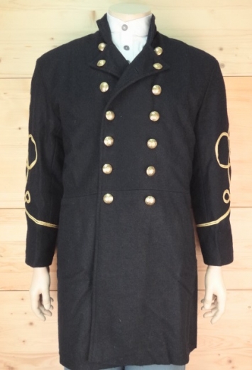 CS / US Frock Coat dunkelblau Captain, 2 reihig, 14 Adler Knpfe