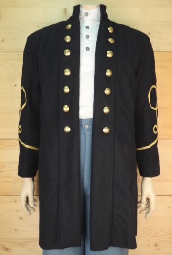 CS / US Frock Coat dunkelblau Captain, 2 reihig, 14 Adler Knpfe, 100% Wolle, Futter 100% Baumwolle