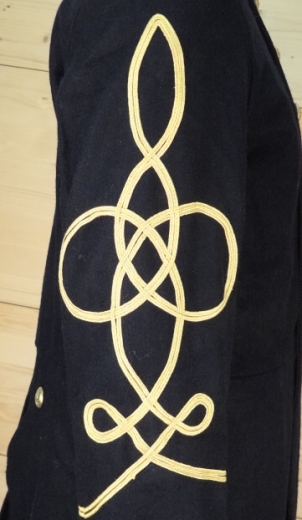 CS / US Frock Coat dunkelblau Captain, 2 reihig, 14 Adler Knpfe, 100% Wolle, Futter 100% Baumwolle
