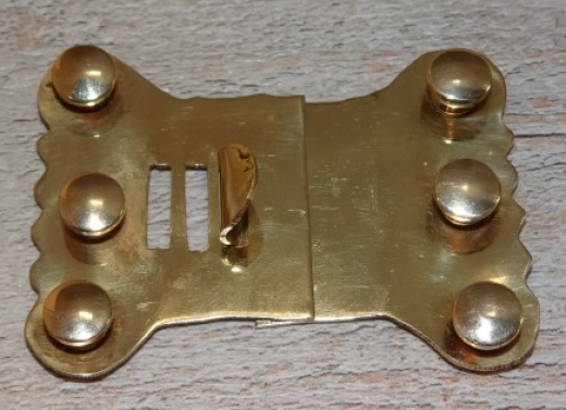 Messingschliee fr Halsbinden - Halsbindenschnalle, Material Messing