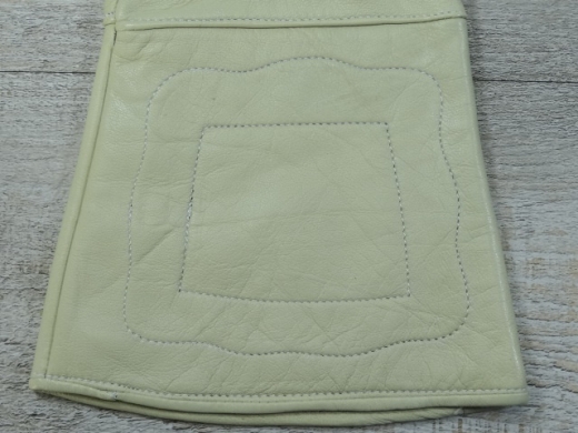 beige Herren Lederhandschuhe, mit Stulpe, Material: 100% Leder