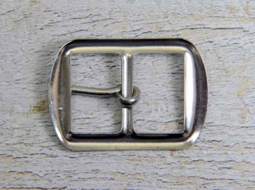Schnalle fr Riemen bis 2,3 cm, Material: Metall, silberfarben