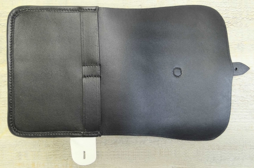 preuische Patronentasche M1809, schwarz, Material: Leder