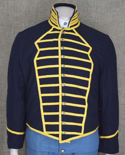 US Musiker Kavallerie Shell Jacket M 1858, Oberstoff: reine Wolle, Futter: 100% Baumwolle