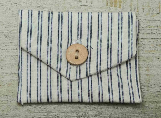 Tasche / Portemonnaie, ca. 8 x 10 cm, Material: 100% Baumwolle