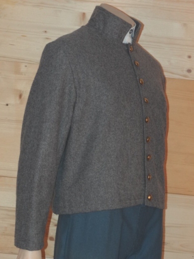 CS Shell Jacket hellgrau, mit 9 CSA Knpfen, Oberstoff: reine Wolle, Futter: 100% Baumwolle