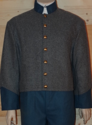 CS Shell Jacket hellgrau, Waffenfarbe blau, Oberstoff: reine Wolle, Futter: 100% Baumwolle