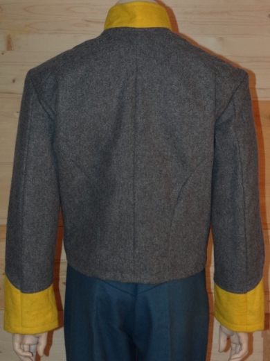 CS Shell Jacket hellgrau, Waffenfarbe gelb, Oberstoff: reine Wolle, Futter: 100% Baumwolle