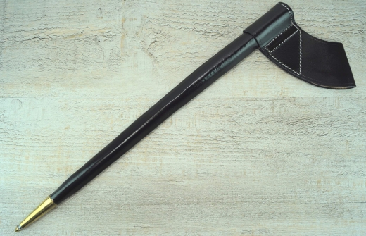 Bajonettscheide fr Springfield Tllenbajonett genht, Material: Leder, mit Messing-Spitze