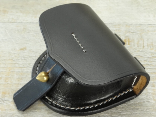 Z�ndh�tchentasche schwarz Shield Front, Material: Leder, innen Schaffell