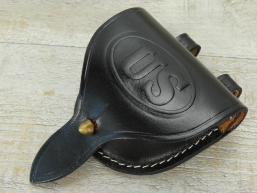 Zndhtchentasche schwarz, US geprgt, Material: Leder, innen Schaffell