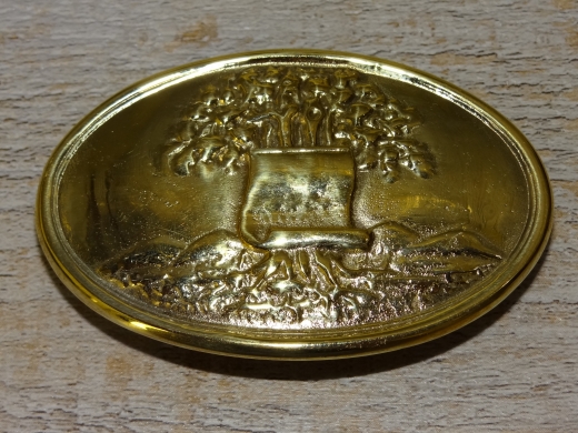 Schliee Map of Alabama oval, 3 Haken, Material: Messing