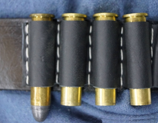 M1876 Lederkoppel / Ledergrtel mit Patronenschlaufen aus Leder