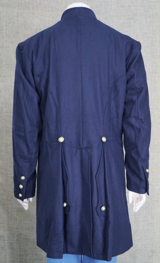 US Frock Coat dunkelblau Major - General, 2 reihig, 14 US Knpfe domed, Knopflcher handgenht, dicke Wolle