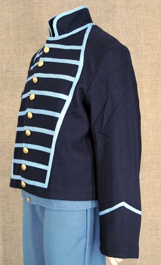 US Musiker Infanterie Shell Jacket M 1858, Oberstoff: reine Wolle, Futter: 100% Baumwolle