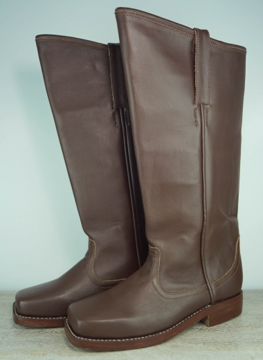 braune Kavalleriestiefel, Material: Oberleder, Futter, Sohle 100% Leder
