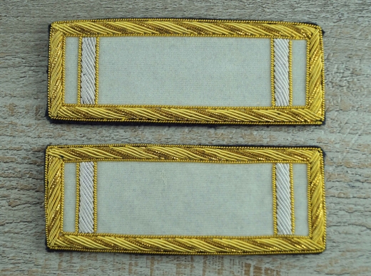 Schulterstcke 1st Lieutenant wei, 1885 und spter