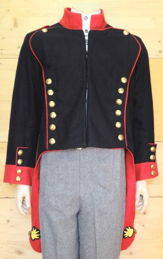 Bayrische Artillerie Jacke, 1 reihig, napoleonic, 100% Wolle, Futter 100% Baumwolle