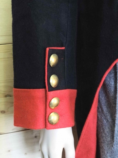 Bayrische Artillerie Jacke, 1 reihig, napoleonic, 100% Wolle, Futter 100% Baumwolle