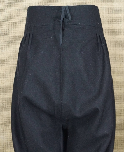 preuische napoleonische Woll Hose schwarz mit schmalen roten Streifen, 100% Wolle