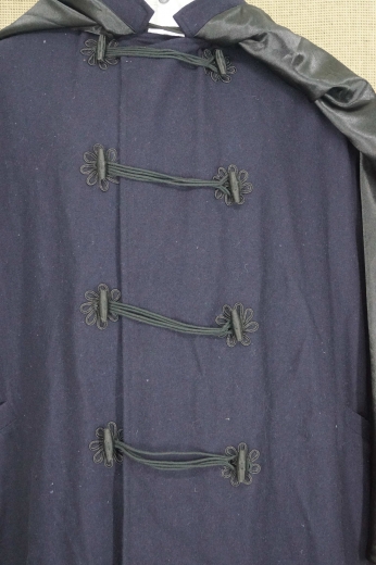 US Offiziers Mantel dunkelblau langes Cape fr Lieutenant, Material: Oberstoff reine Wolle, Futterstoff reine Baumwolle