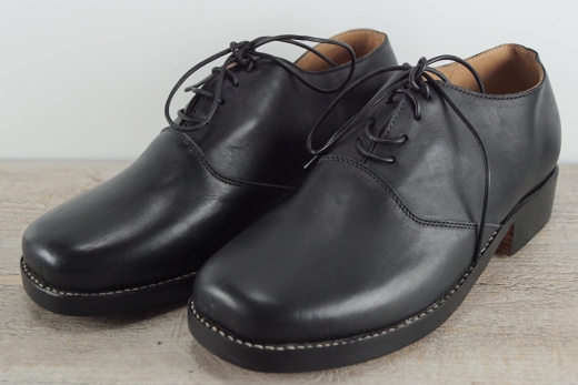 schwarze Halbschuhe zum Schnren (Civil), Material: Oberleder, Futter, Sohle 100% Leder