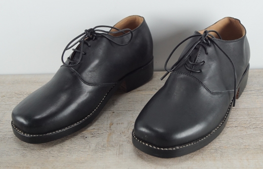schwarze Halbschuhe zum Schnren (Civil), Material: Oberleder, Futter, Sohle 100% Leder
