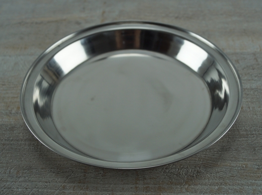 Teller ungeprgt, tief, Stainless, ca. 24,5 cm, ca. 900 ml, Material: Edelstahl
