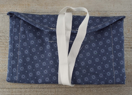 Wasch Tasche blau/weie Sterne, Mae: ca. 43 x 22 cm, Material 100% Baumwolle