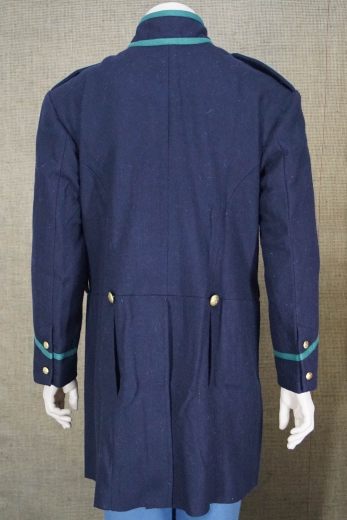 US Frock Coat dunkelbau / grnes Paspelband, 1 reihig, 9 US Adler Knpfe