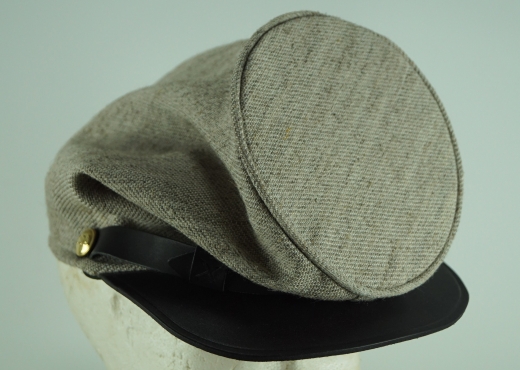 Bummers Kepi CS Jeanwool-Optik, auen 100% Baumwolle, Futter 100% Baumwolle, Schirm / Schweiband 100% Leder