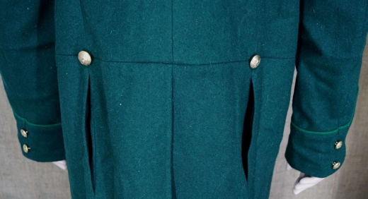 US Frock Coat dunkelgrün / hellgrün, 1 reihig, 9 US Adler Knöpfe