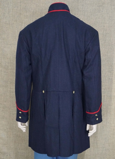 US Frock Coat dunkelblau / rot, 1 reihig, 9 US Adler Knpfe