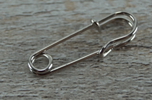 Sicherheitsnadel mini ca. 2,7 x 0,7 cm, Material: Eisen silberfarben