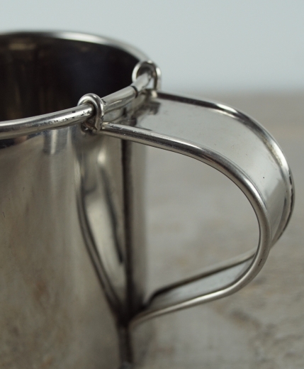 Tasse klein, ca. 300 ml, stainless, ca. 8 x 8 cm, Material: Edelstahl geltet