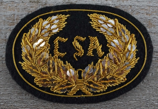 Offiziershutabzeichen CSA mit goldener Schrift