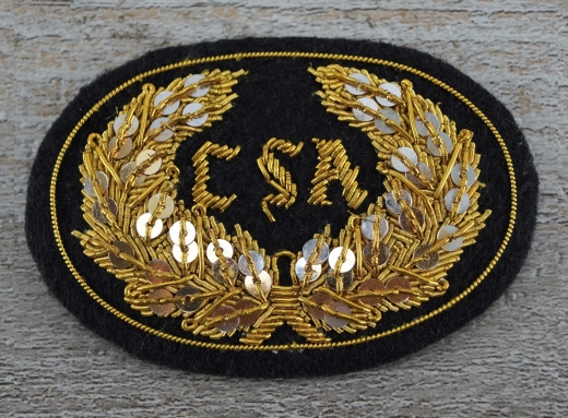 Offiziershutabzeichen CSA mit goldener Schrift