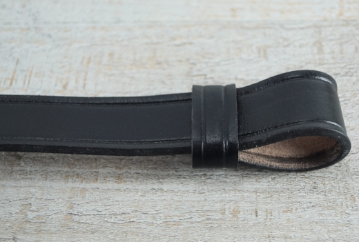 Gewehrriemen mit Rollerbuckle, ca. 134 cm, Material: Leder, Messing